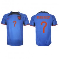 Niederlande Steven Bergwijn #7 Fußballbekleidung Auswärtstrikot WM 2022 Kurzarm